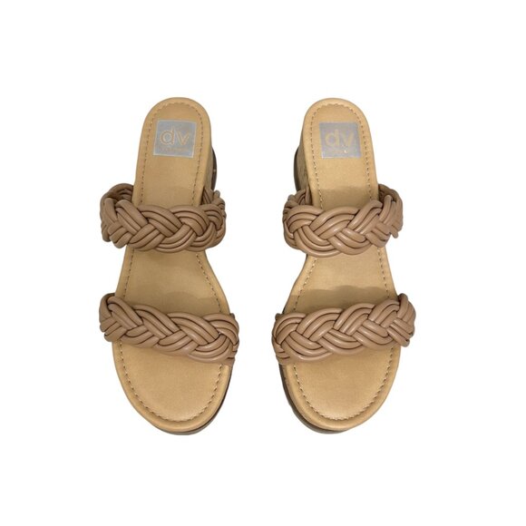 DV by Dolce Vita Bondi Wedge Sandals Cafe Tan Women's Size 7.5 - Picture 2 of 6